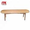 New design solid oak wood shoe bench in natural color