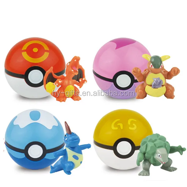 China Manufacture Pokemon Ball Figure Toys For Kids Plastic Pokeball