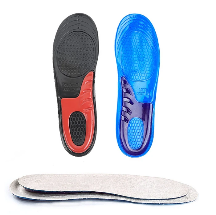 

Orthotic Insoles for Men & Women Plantar Fasciitis Inserts with Hight Arch Support, Sports Orthopedic Gel Shoes Insole, Bule/black