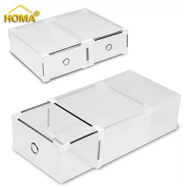 plastic shoe box drawers