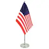 Low Price Custom All Country Desktop Flag Small Table Flag Table Flag Stand