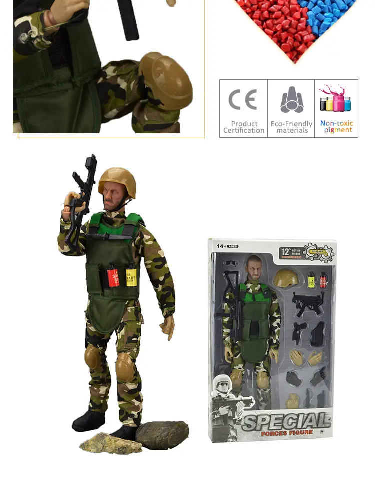 Ept Soft Pvc Soldier Toy Action Figure Collection Military Toys Mini
