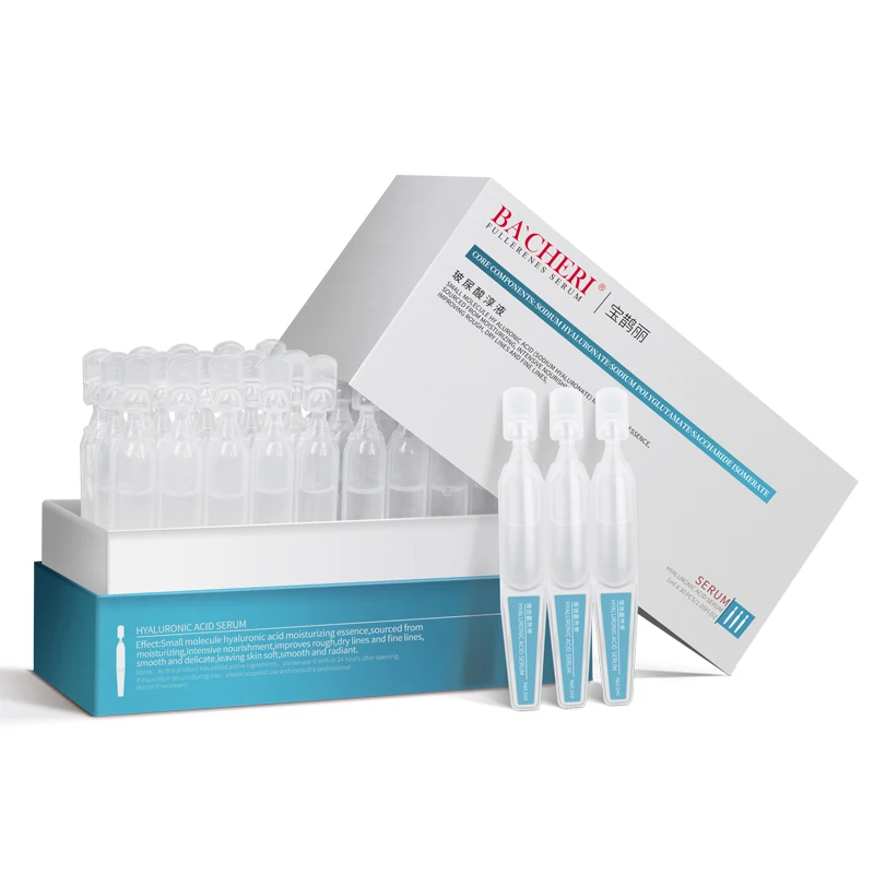 

Hot Sale OEM ODM Private Label Hydration Moisturizing Pure Hyaluronic Acid Serum For Face Use Ampoule 1ml