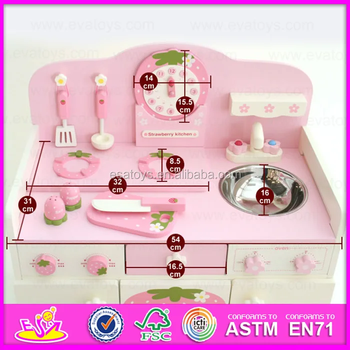 New Design Kids Wooden Kitchen Furniture Toy Set,Promotional Wooden Toy