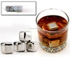 China 4pcs color box packing whisky stainless steel ice cube