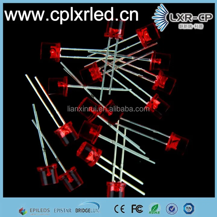 Hot sale 3000k 4000k 6000k 8000k Warm Pure Natural Cool white 5mm flat top head led chip diode