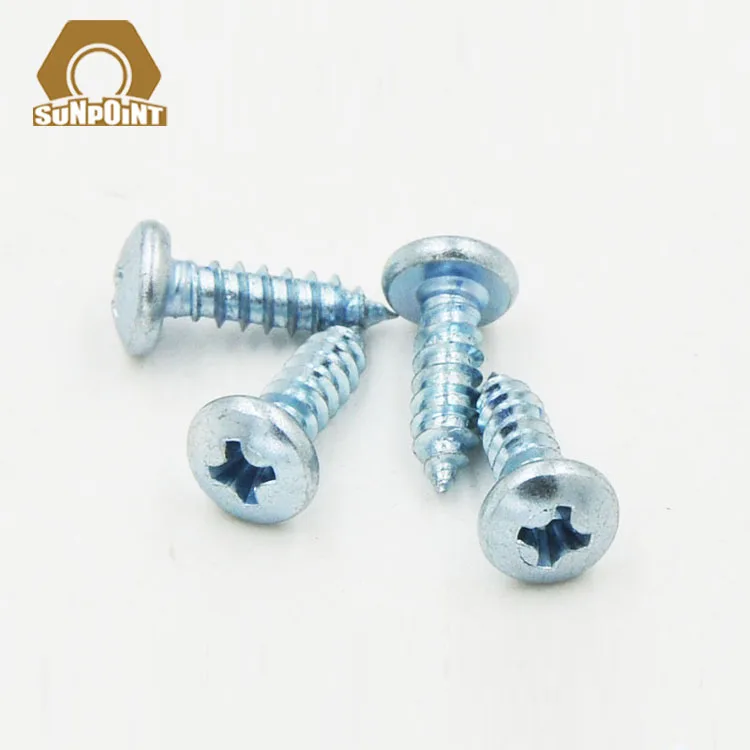 
Self-tapping screw for pan head with cross groove in metric stainless steel 