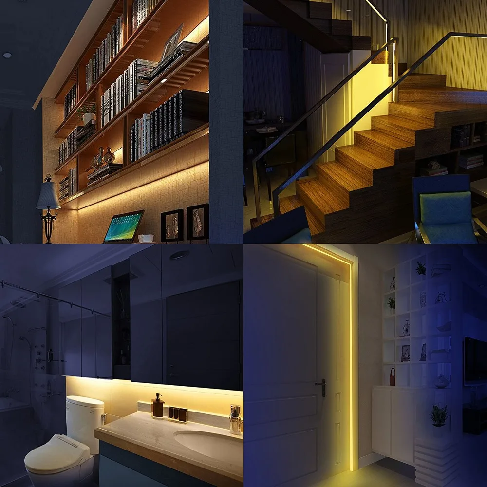 1M 2M 3M DC12V Motion Sensor Led Strip Light Especially for Bed Single bed and Double bed