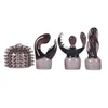 Black AV Rod Accessories Vibrator Massager Head Caps Big Magic Wand Attachments