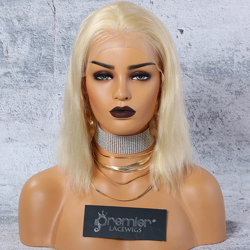 

Premier Brazilian Hair Bleached Knots Wholesale 613 Blonde Human Hair Full Lace Wig