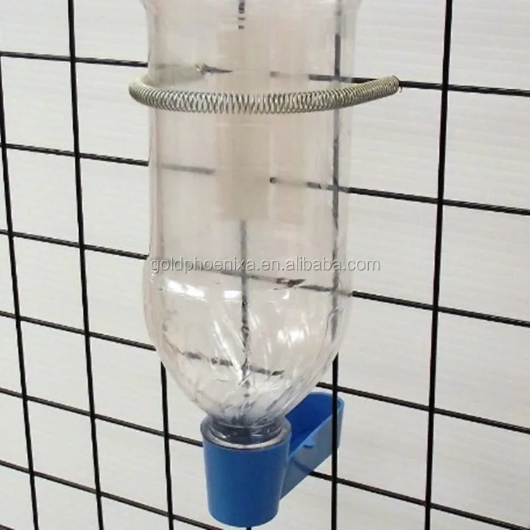 Plastic Cola Bottle Style Bird Water Feeder Drinking Cup Feeding