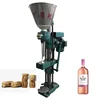 High Grade Red Wine Wood Cork Inserting Machine / Glass Bottle Cork Capping Machine