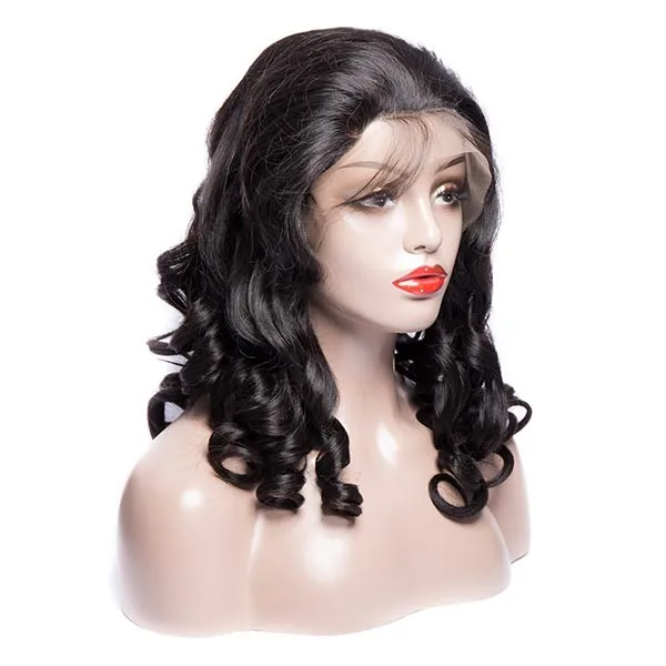 

Loose Wave Lace Front wigs Sunlight Human Hair Wig Peruvian Remy Lace Wigs For Black Women with baby hair