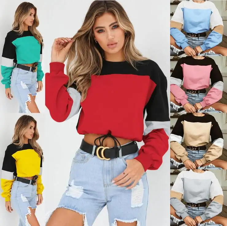 

Walson Women Long Sleeve Blouse Sweatshirt Pullovers Tops T-Shirt, 8colors