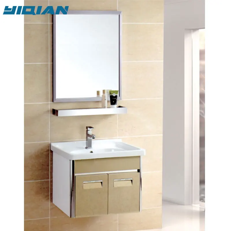 Small Steel Bathroom Vanities Cabinet Stainless Bath Base Sink