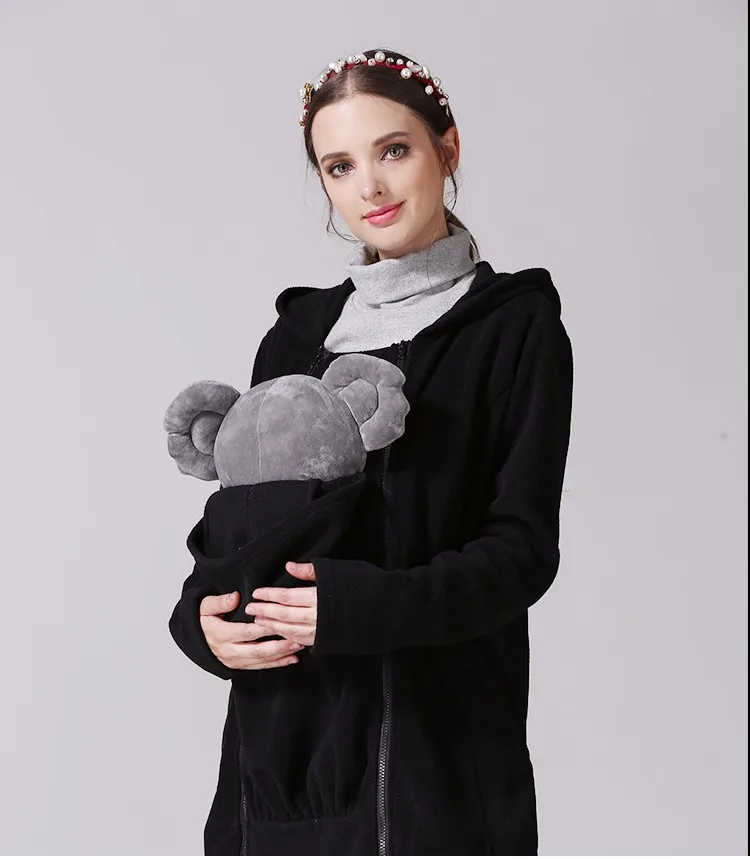 Wholesale Emotion Moms Baby Carrier Hoodie Jacket Kangaroo Coat For Mom
