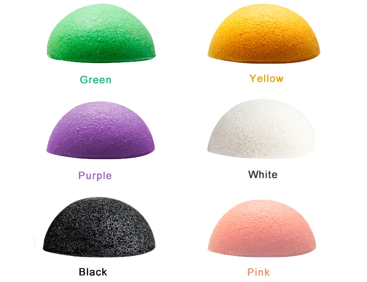 New Arrival Herb Fiber 100% Natural Cosmetic Konjac Sponges