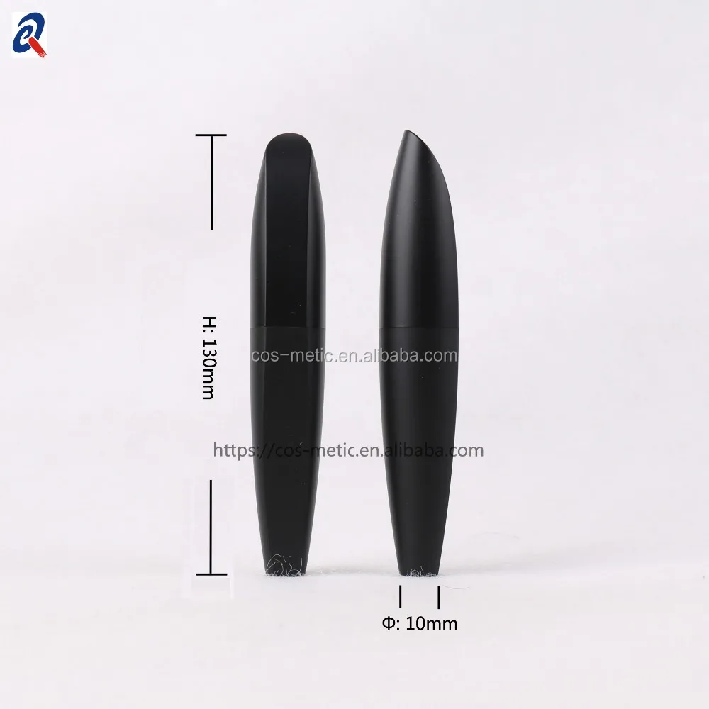 
Matte black plastic chubby mascara tube 