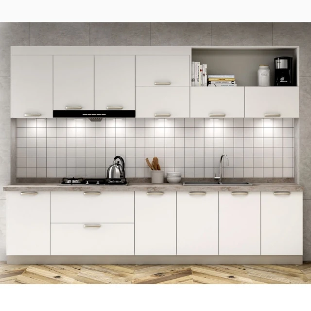 One Wall White Lacquer Simple Design Small Kitchen Cabinet Buy