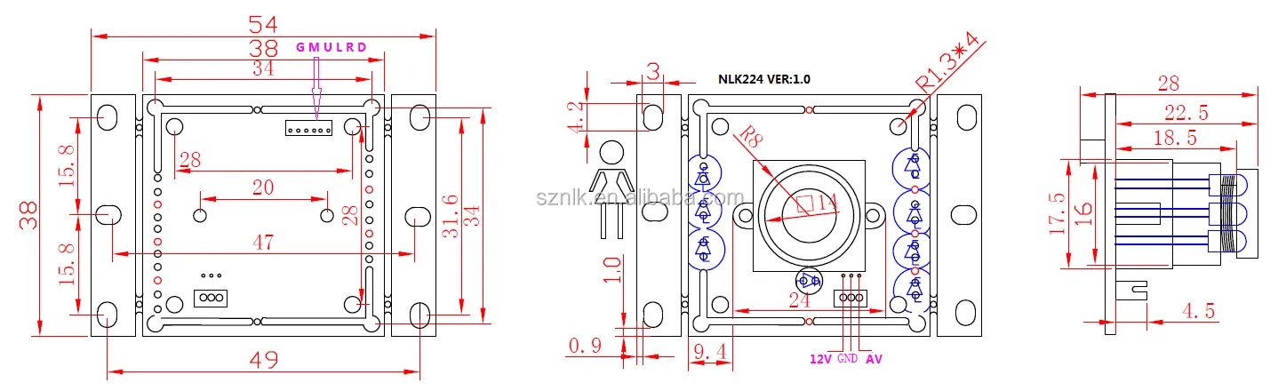 NLK-224 Structural drawing
