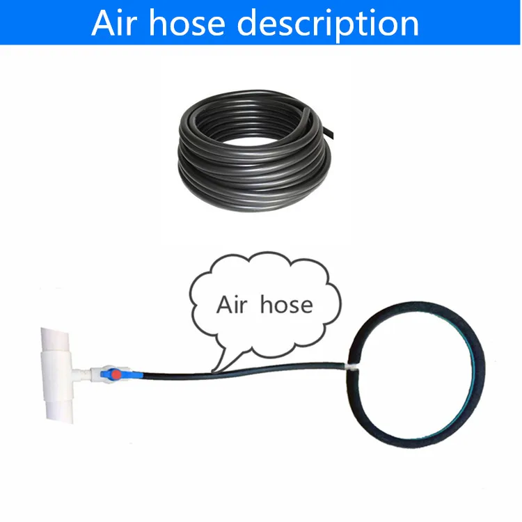 farming self sinking hose/aquaculture nano air rubber hose D20