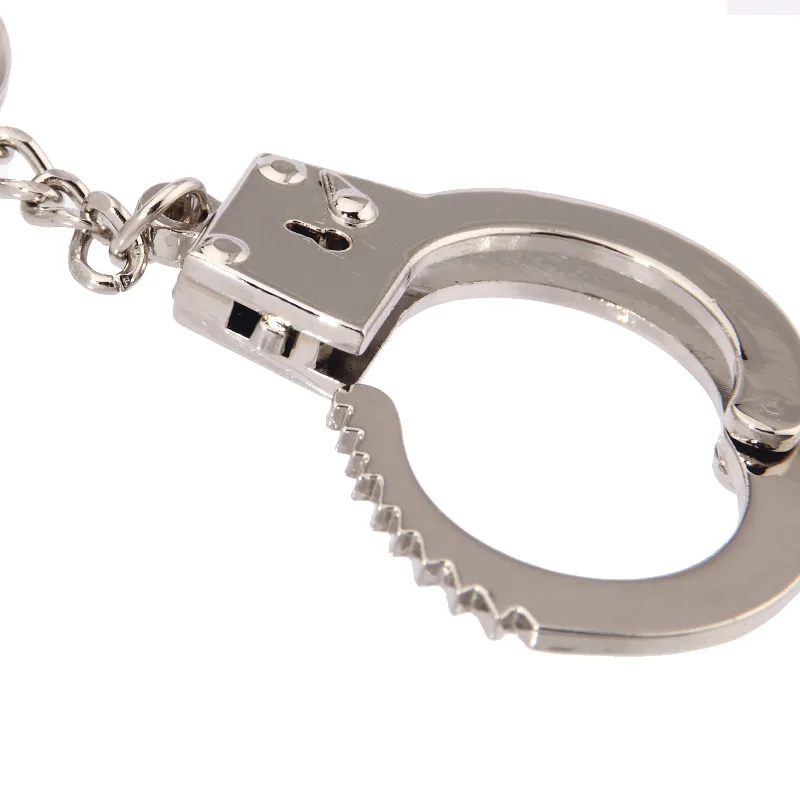 Mini Handcuffs Keychain Toy Metal Car Key Chain Bag Pendant Keyring