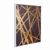 Golden Line Stripe Road Hotel Interior Home Decor Shadow Box Wall Art Work Framed