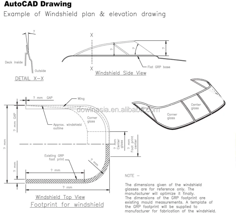 Aluminum Alloy Frame Customized Windshields For Boats Buy Windshields