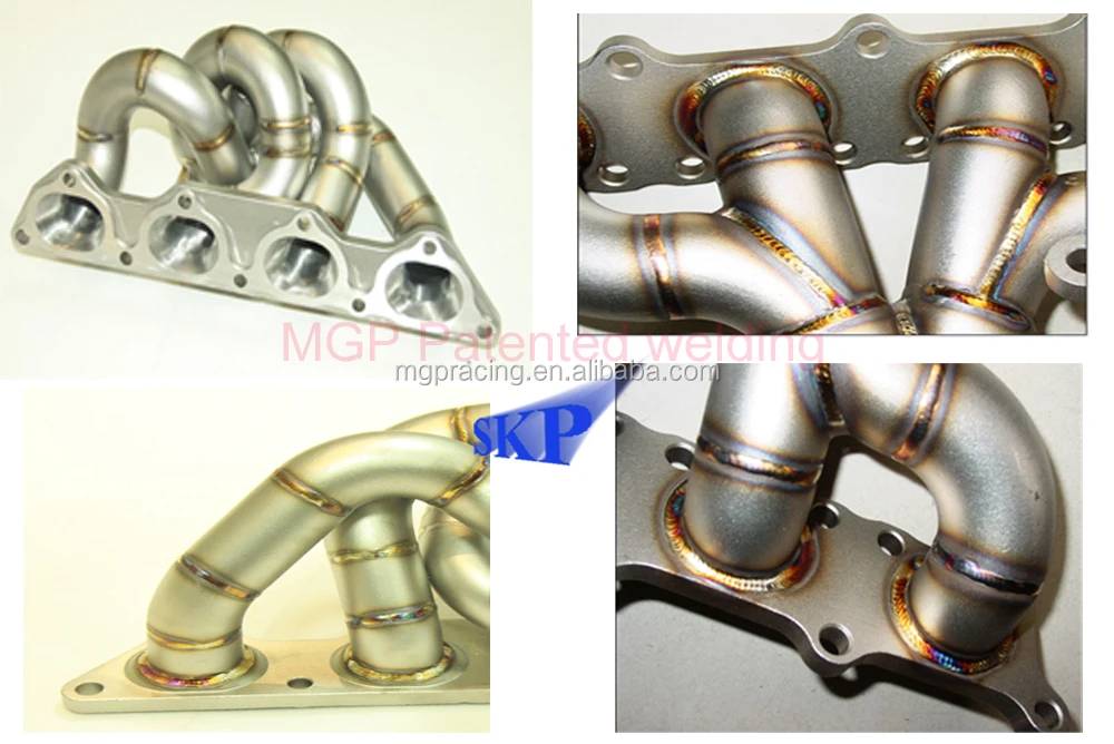 304 Stainless Steel Car Exhaust Header For Ford Mustang 4.0L V6 2005-2009