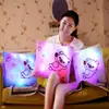 Promotion Color Change Led Light Travel neck memory Pillow Cute Luminous Pillow Girls Toys Children Birthday decorative Gift