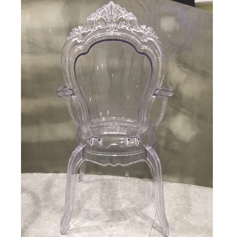 acrylic throne chair