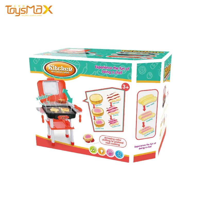 Children Outdoor Food Play Cooking Game Toy Kids BBQ Set Toy
