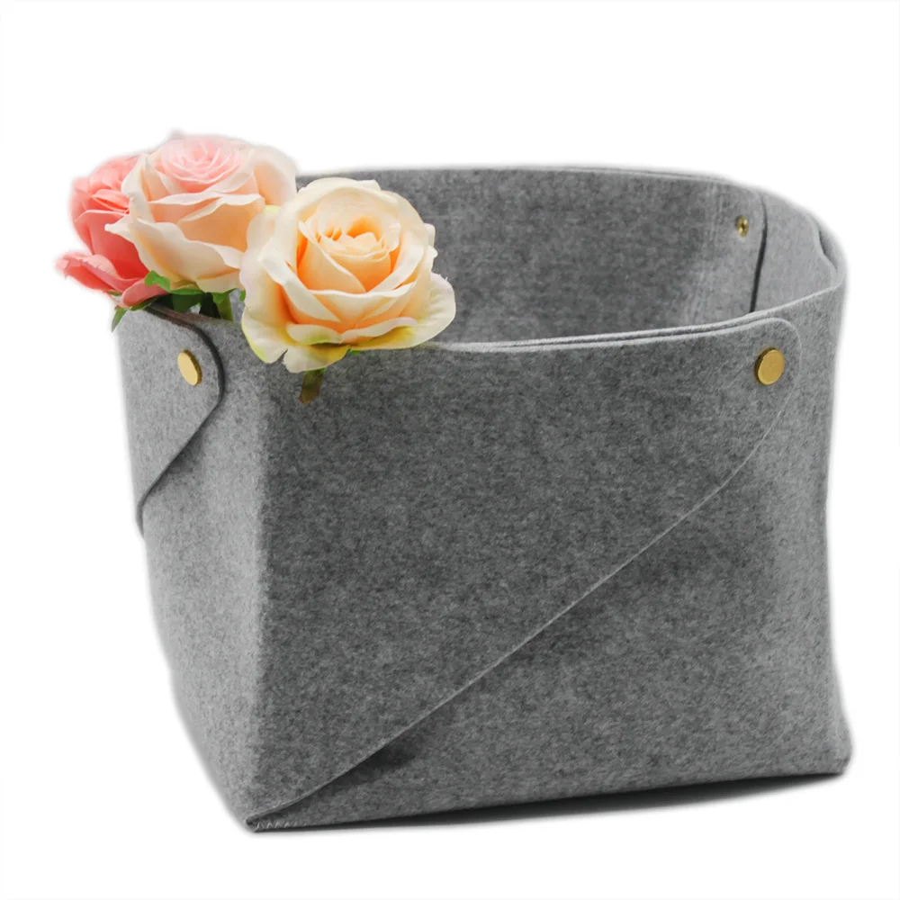 

Hot Sale Foldable Storage Bin Felt Storage With One Piece Formed