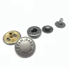 Brass snap button with 831# down 3 parts , 633# snap button with 17MM cap press button