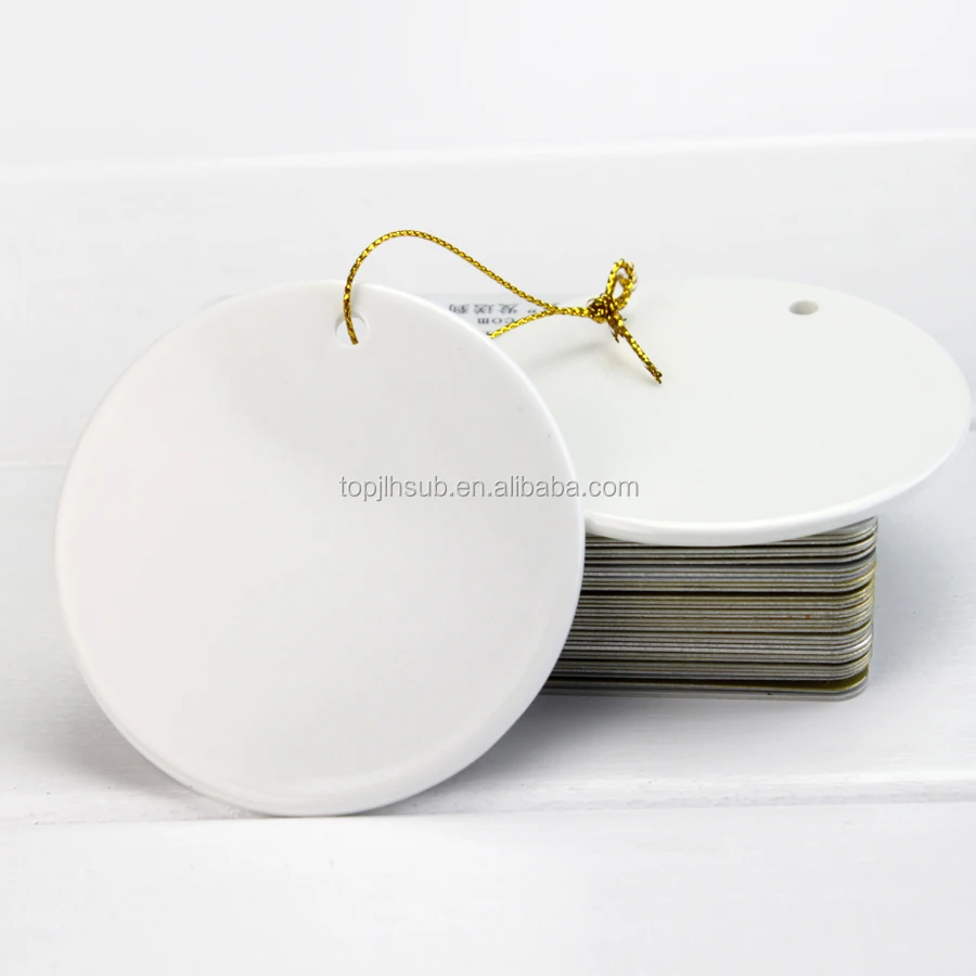 Personalized Hot Blank Sublimation Ceramic Christmas Tree Flat