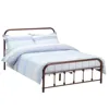 Wholesale 2019 hot sale cheap bedroom furniture black metal bed frame queen
