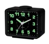 hot sale snooze light quality creative luminous dial hands and hours markers no ticking bell alarm clock