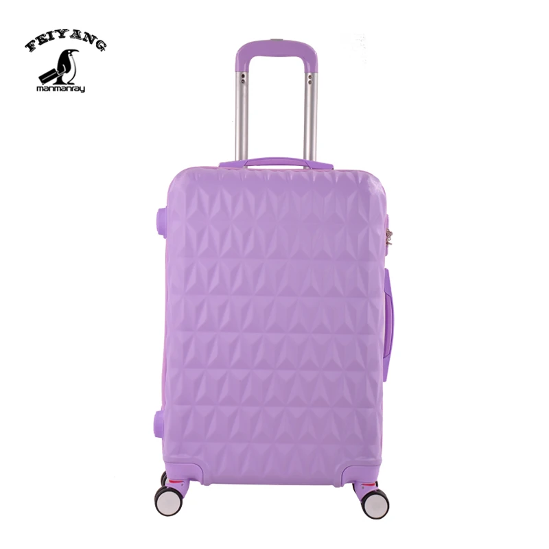 

Fashion purples 360 free spinner unique large capacity travel luggage sets trolley suitcase business travelling bags, Customized color