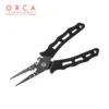 Multi function 7.3 inch Stainless steel fishing pliers,with Non-slip TPR handle,for lure\fly\boating fishing,tools