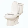 Zhengzhou Side Push Button S-trap 300mm 2 Piece WC Toilet Gravity Siphon Flushing Modern Elegant Design with Low Price PP Cover