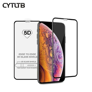 Silk Print Screen Full Caver 5D 9H Flexibility Mobile Phone Tempered Glass Screen Protector For Iphone XS Max Xs Xr X