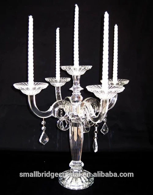 product stylish crystal wedding center with a variety of crystal candlesticks-26