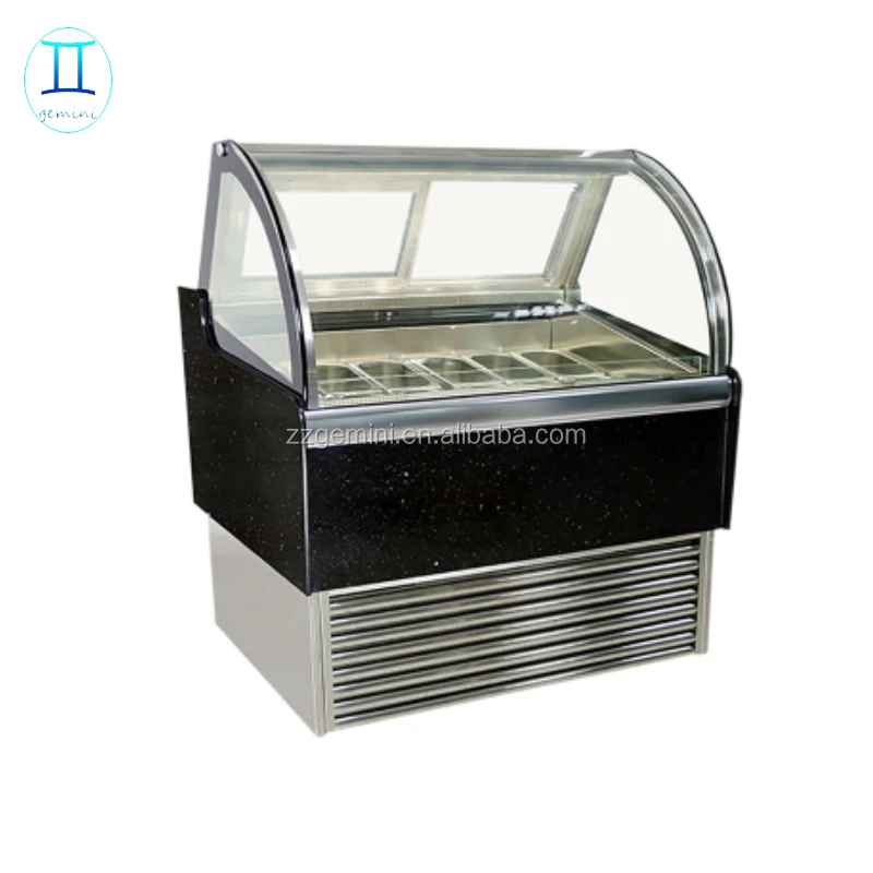 Vitrine De Glace En Polyester Avec Évier,Réfrigérateur Automatique,Congélateur D