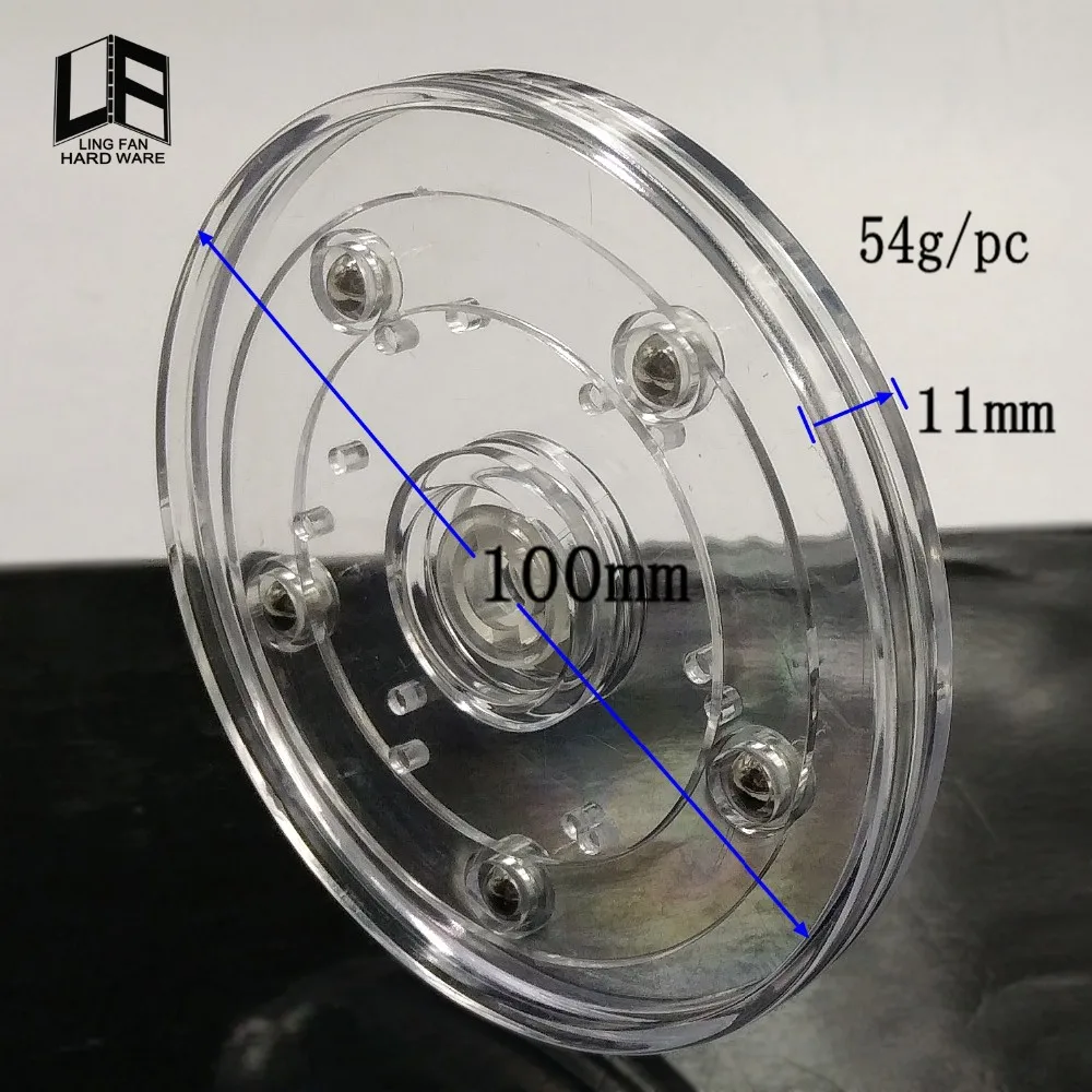 Clear Plastic Rotating Cake Cookie Decorating Acrylic