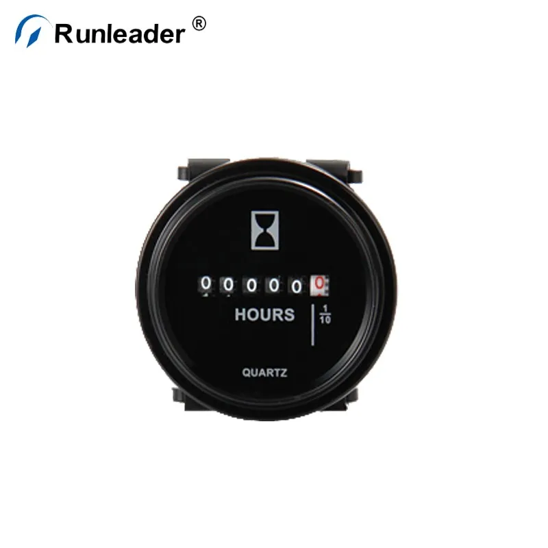 Runleader Digital LCD Hour Meter, AC 86V To 230V, Total Hours Resettable