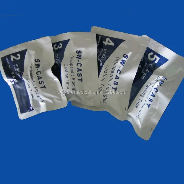 CE ISO FDA medical easy operation multi size fiberglass orthopetic casting tape bandage