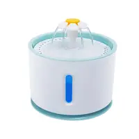 

USB LED Automatic Electric Pet Water Fountain Dog/Cat Drinking Bowl with Clear Water Level Window