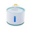 USB LED Automatic Electric Pet Water Fountain Dog/Cat Drinking Bowl with Clear Water Level Window