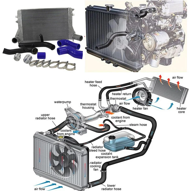 Full Aluminum Auto Intercooler For Vw Golf Mk4 Gti For 