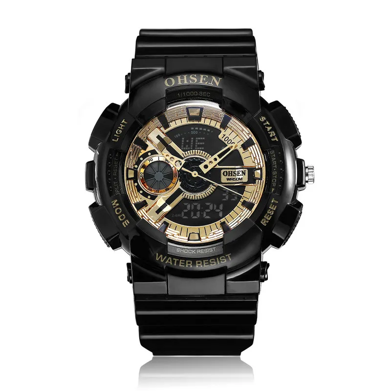 

OHSEN AD1803 Men's Fashion Colorful Plastic Analog Digital Quartz Movement Watch, N/a